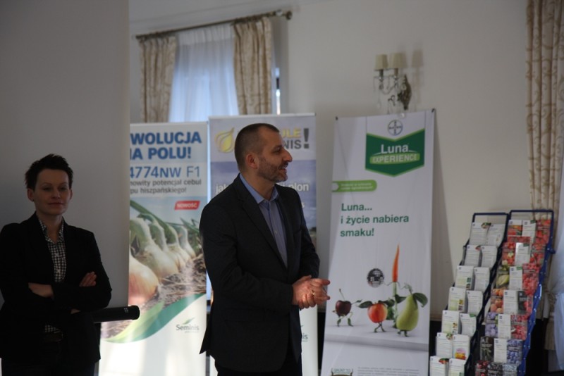 Leszek Kołtun z Monsanto powitał uczestników spotkania