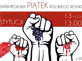 Protest rolników 13 lipca w Warszawie