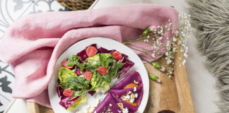 Buraki, sałaty i sok z aronii, czyli pomysł na Walentynki