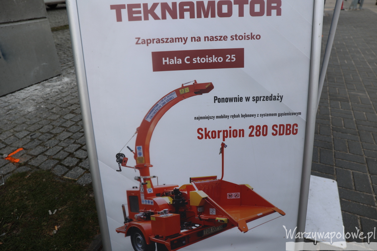 Najmniejszy mobilny rębak bębnowy Scorpion 280- Teknamotor