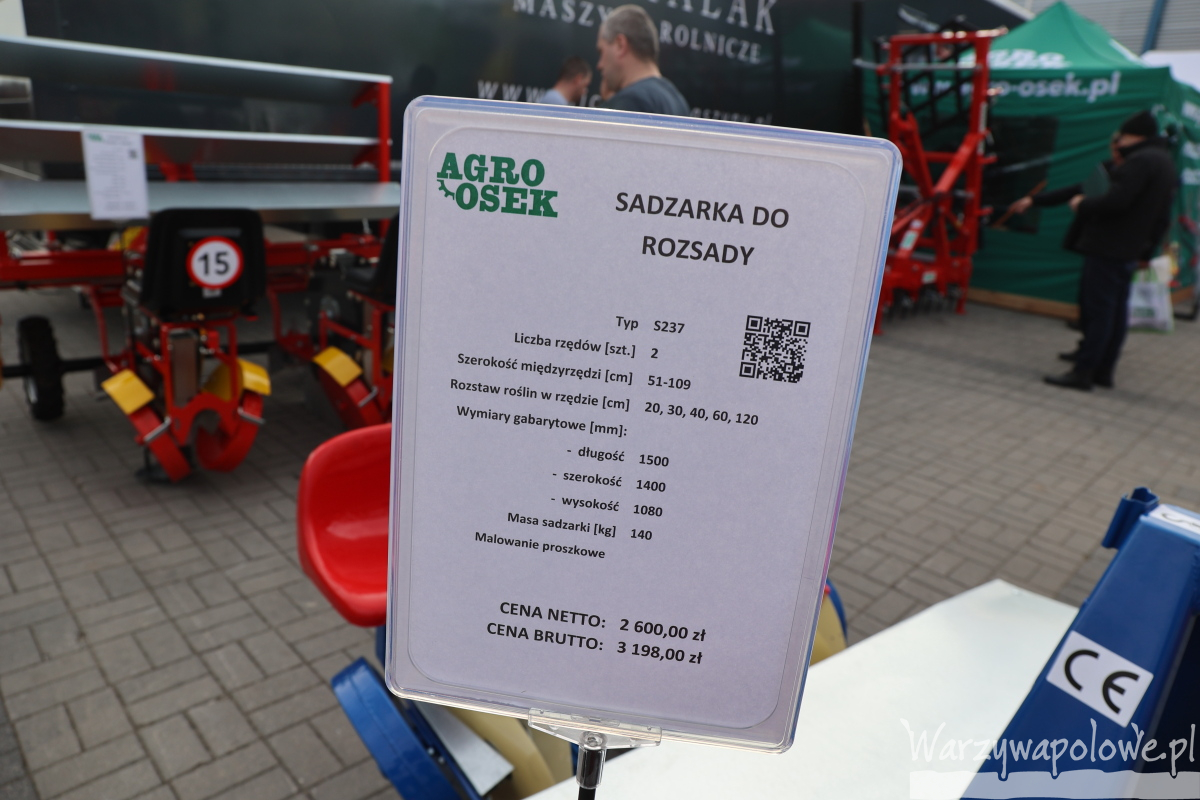 Agro-Osek -sadzarka do rozsady- na Agrotech