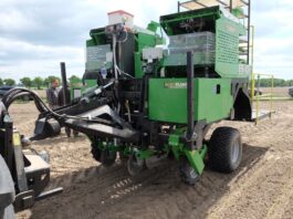 Prezentacja nowoczesnej sadzarki automatycznej do pomidorów Sadzarka do pomidorów