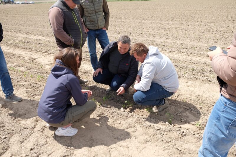 Tomasz Skupin dystrybutor marki Agriplant wyjaśnia szczegóły techniczne zainteresowanym plantatorom